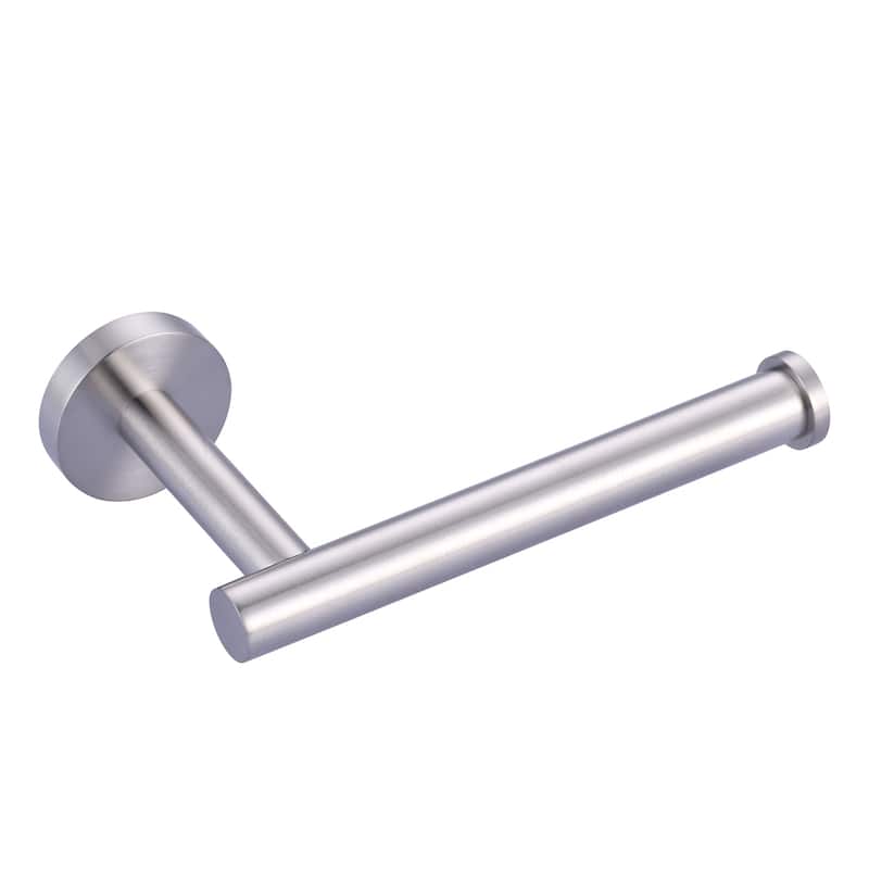 WOWOW Wall Mount Stainless Steel Single Arm Toilet Paper Holder - 1 PCS - Brushed Nickel