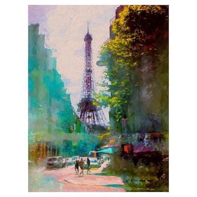 Paris Street by John Rivera Canvas Art Print
