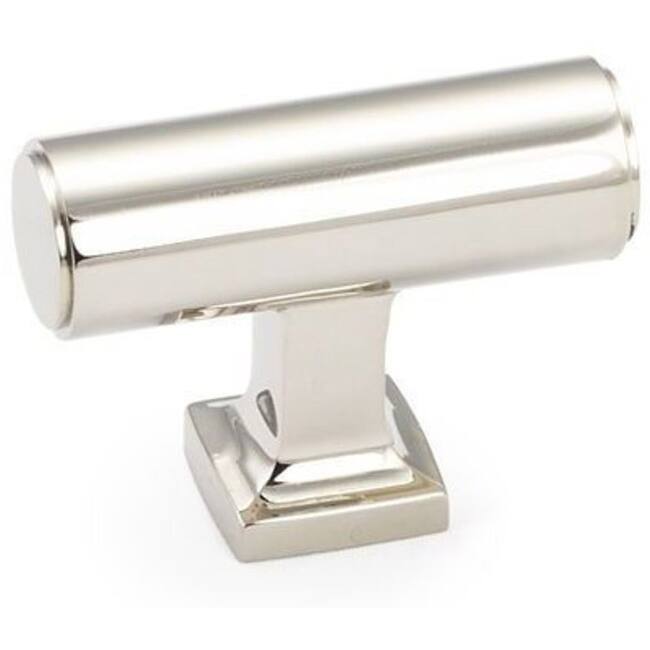 Schaub and Company Haniburton 1-5/8" Urban Modern "T" Bar Cabinet Knob - Polished Nickel