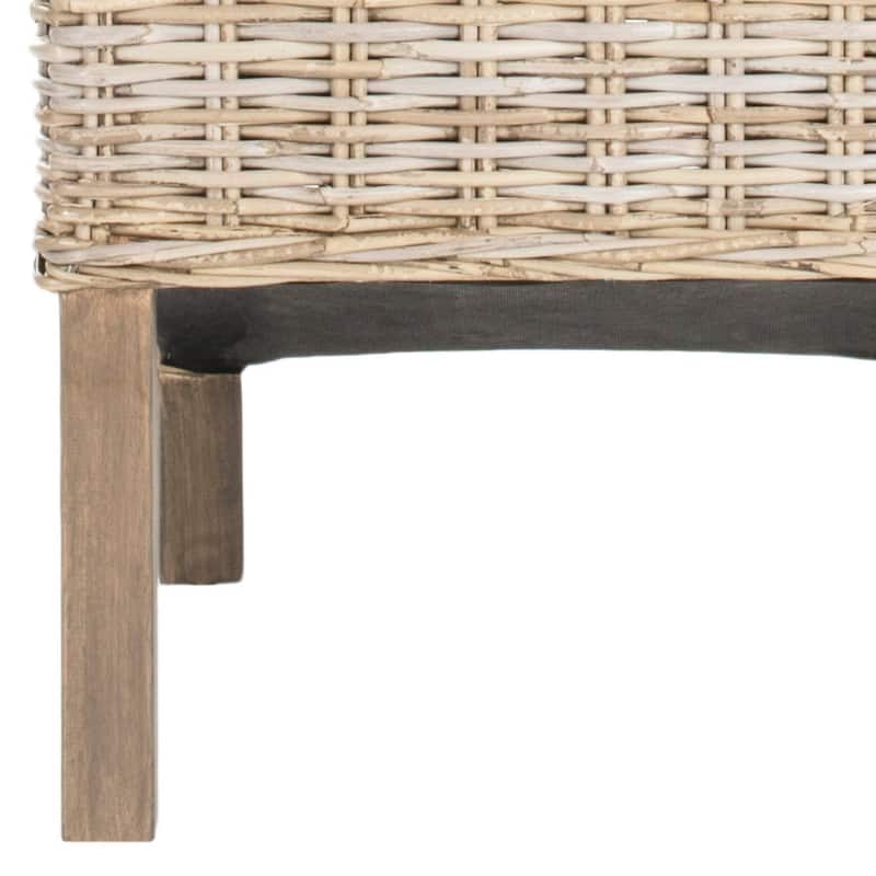 SAFAVIEH Candy Natural Wicker Dining Chair (Set of 2) - 19" W x 22" D x 41" H - 19Wx22Dx41H
