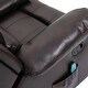 preview thumbnail 9 of 17, Clihome Blue Faux Leather 8-Point Massage Recliner