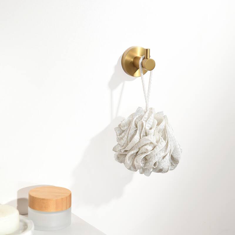 ANZZI 4-Piece Brushed Gold Bathroom Accessories Set