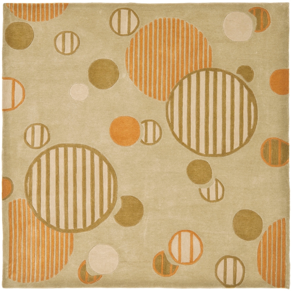 SAFAVIEH Handmade Modern Art Zvetka Modern Polyester Rug
