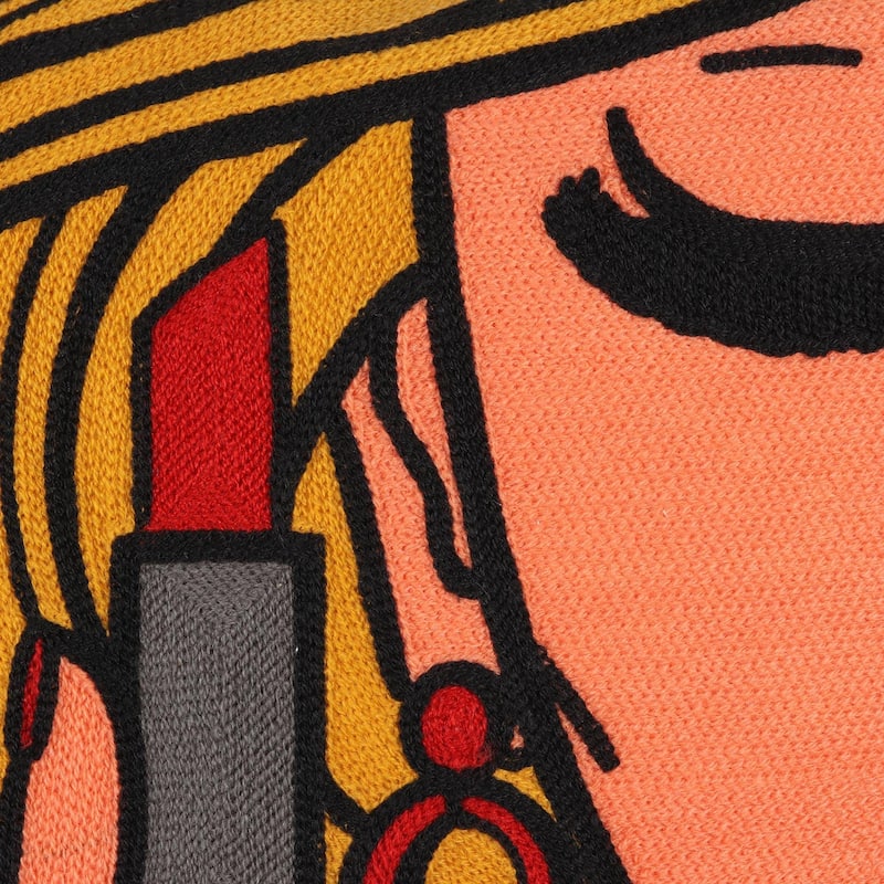 HandmadeLipstick cushion covers (India)