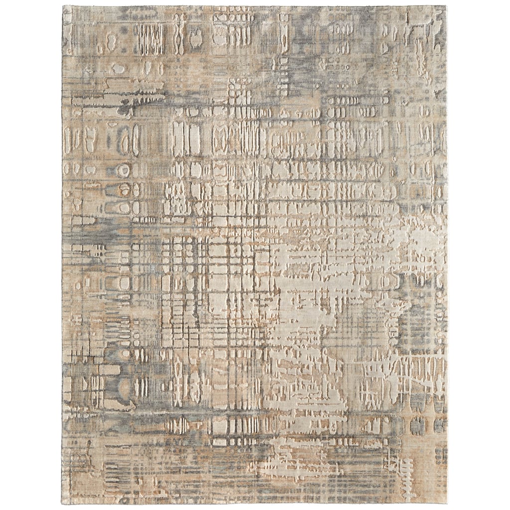 Grand Bazaar Hartman Machine Made Abstract Modern Area Rug