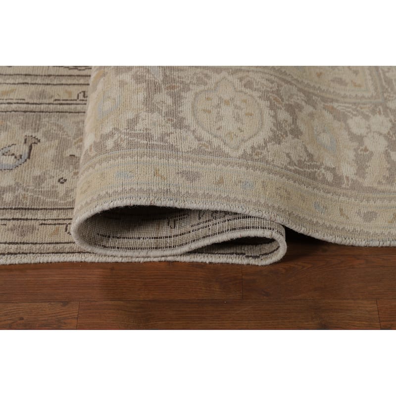 Floral Tabriz Persian Rug Handmade Traditional Wool Carpet - 9'7"x 11'10"