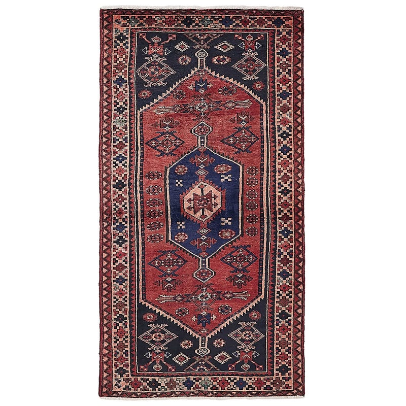 ECARPETGALLERY Hand-knotted Andelz Red Wool Rug - 3'7 x 6'9