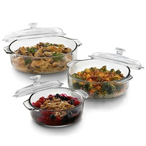 Round glass baking dish outlet