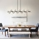 preview thumbnail 10 of 25, 22-Light Linear Chandelier Sputnik Chandeliers Modern Chandeliers for Dining Room