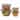 Sorbus 4-Piece Glass Bowl Set with Airtight Plastic Lids, Nesting Mixing & Storage Bowls, BPA-Free