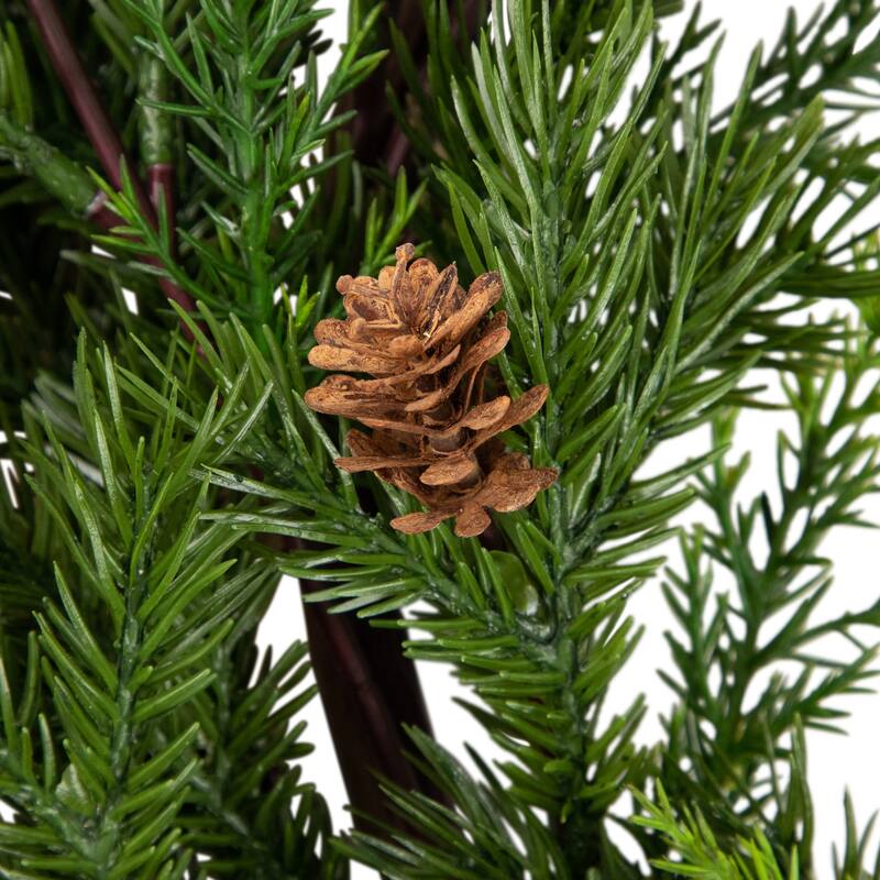 Real Touch™️ Cypress Pinecone Artificial Christmas Wreath 24" Unlit