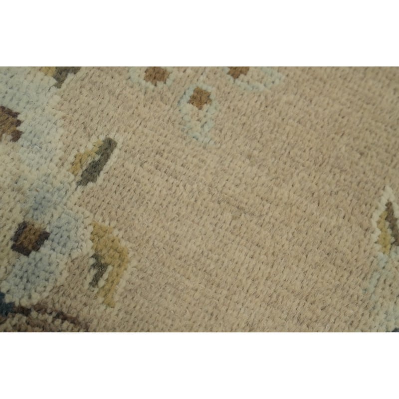 Hand Knotted Oriental 100% Wool Carpet Traditional Floral Beige & Ivories Kerman Runner Rug - 5' 3'' X 2' 5''