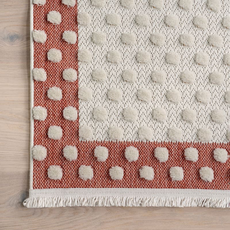 Nuloom Cecelia Polar Bear Kids Fringe Area Rug
