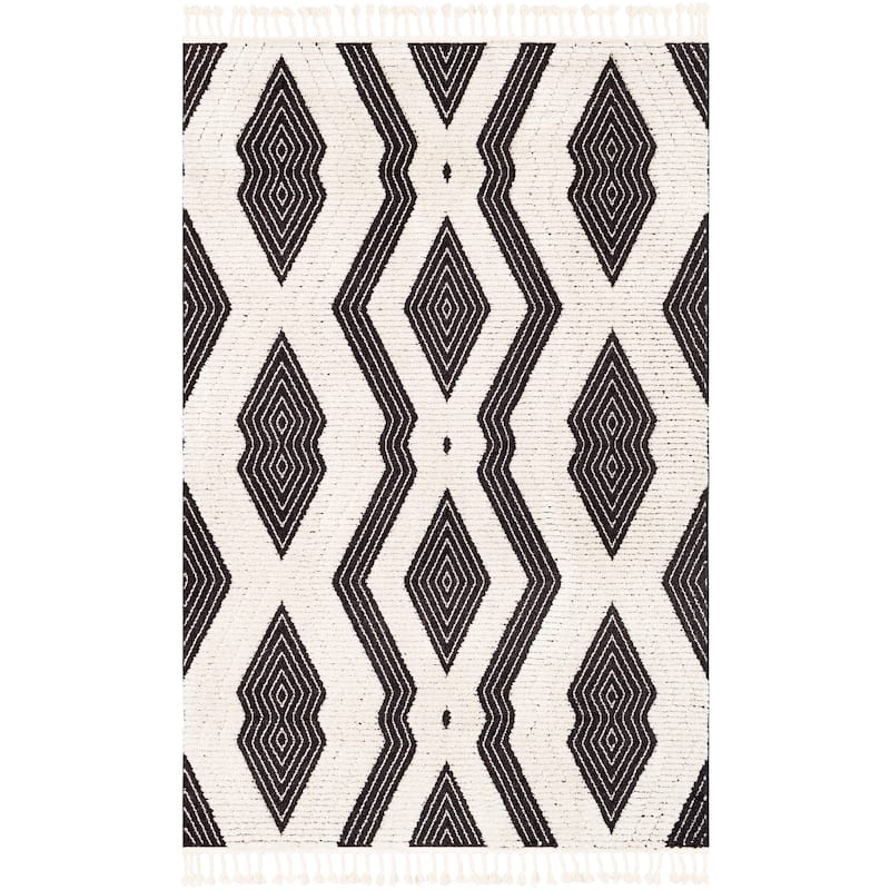 Livabliss Jaenae Textured Boho Area Rug