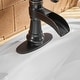 preview thumbnail 20 of 36, Vibrantbath Waterfall Bathroom Sink Faucets Deck Mount Lavatory