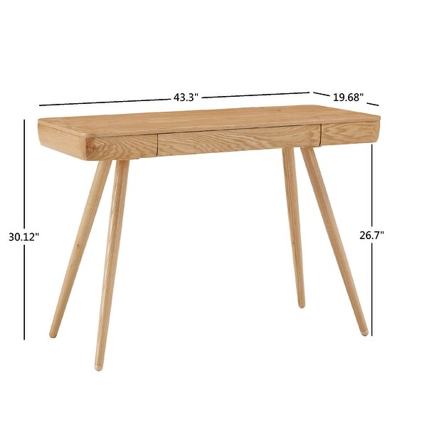 Rakel Light Oak Finish 1-Drawer Writing Desk by iNSPIRE Q Modern