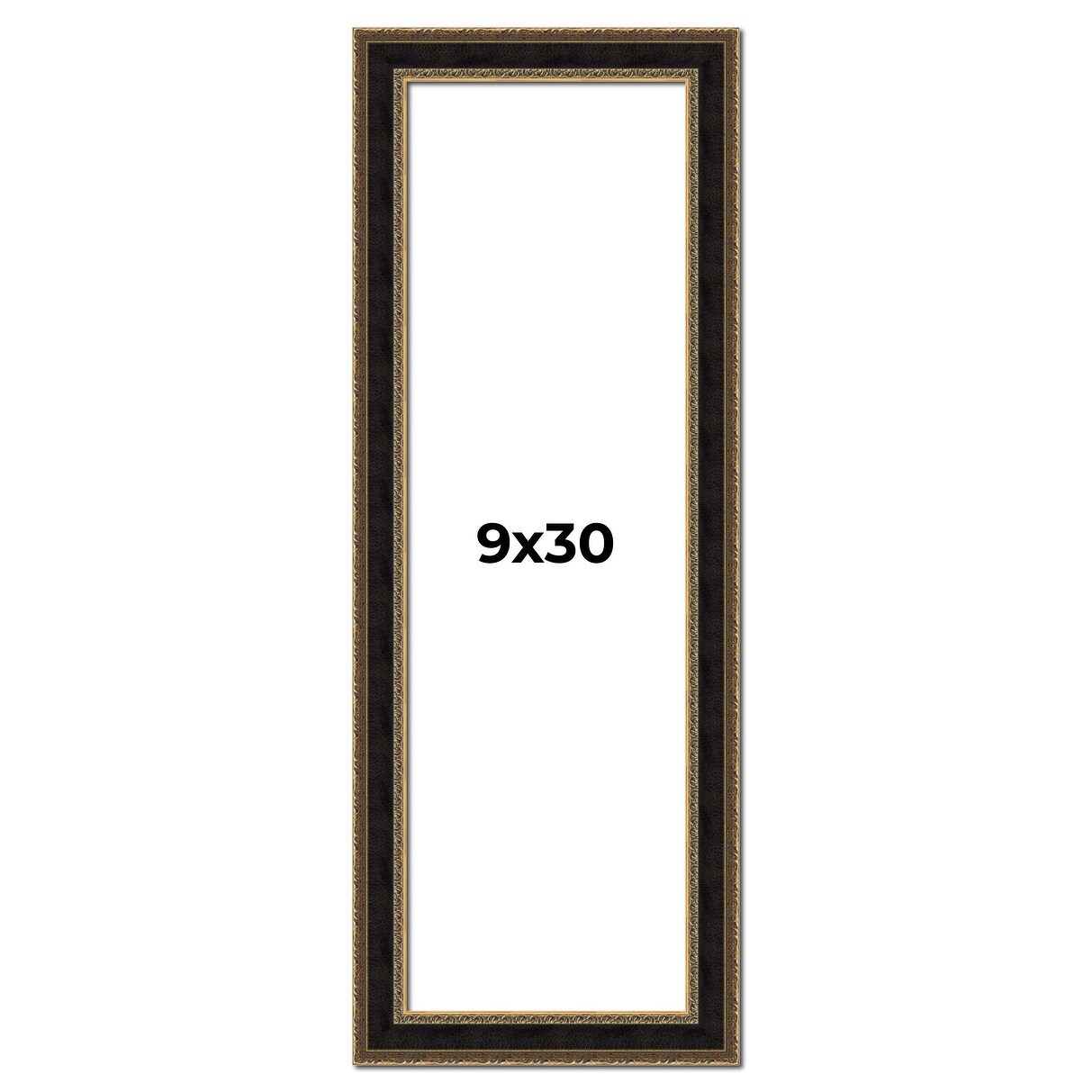 9x30 Frame Gold Antique Vintage Sold Wood Picture Frame | 1.75 Inch