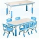 preview thumbnail 4 of 9, Height Adjustable Kids Table and 6 Chair Set for Ages 2-10