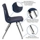 preview thumbnail 3 of 22, Advantage Student Stack School Chair - 16-inch