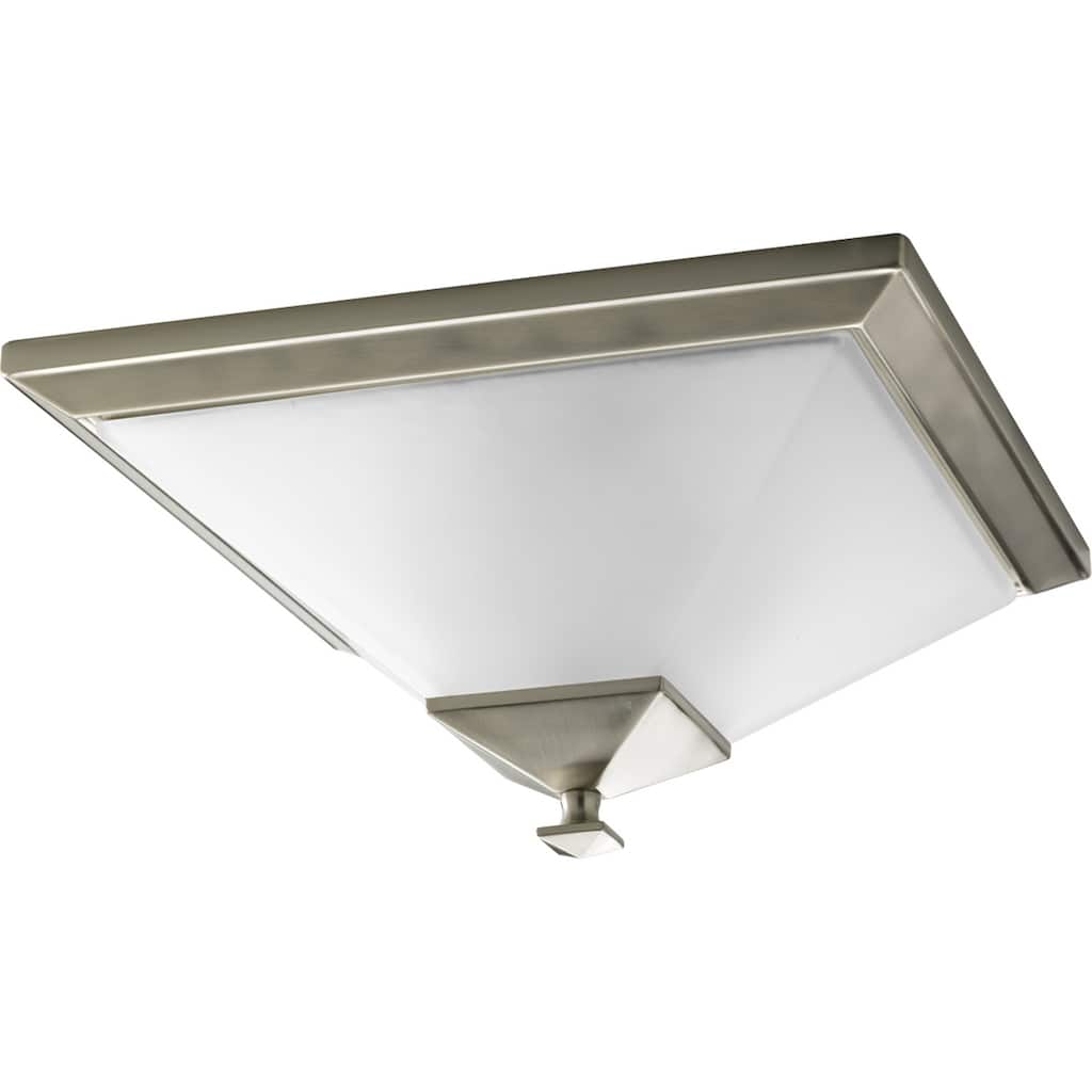 Progress Lighting Silvertone 2-light Semi-flush Mount Fixture - N/A