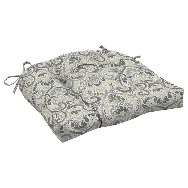 ARDEN Outdoor Wicker Chair Cushion - 1 Count - Neutral Aurora Damask