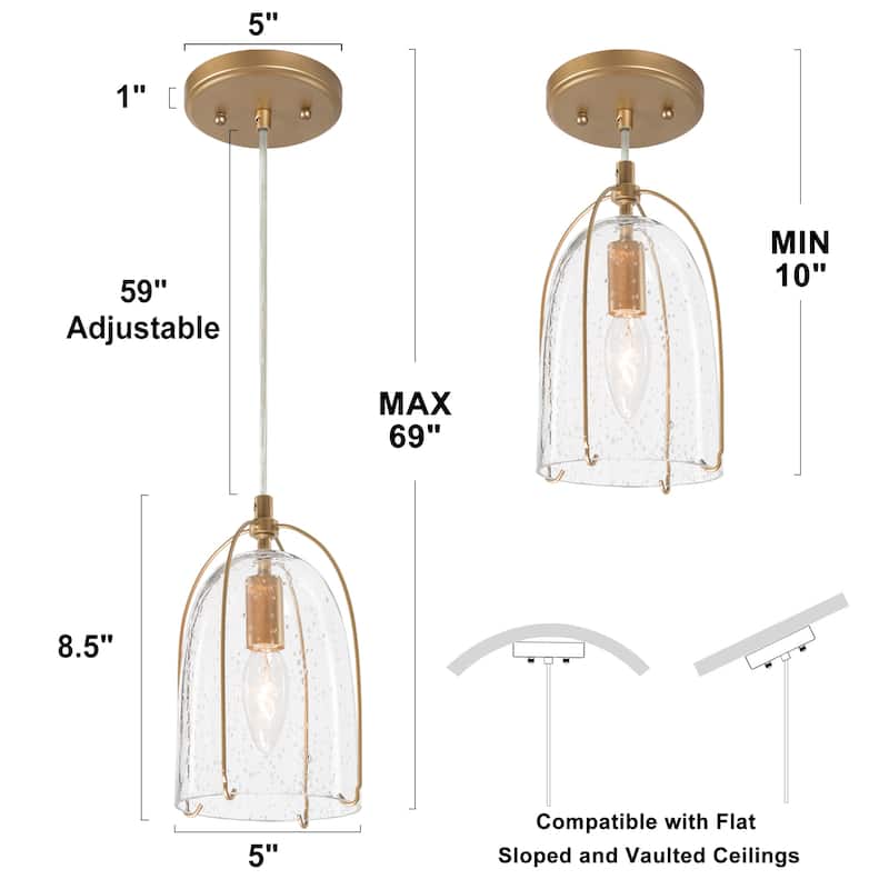 Modern Tulip Glass Island Pendant Light Linear Cluster Chandelier for Dining Room, Entryway