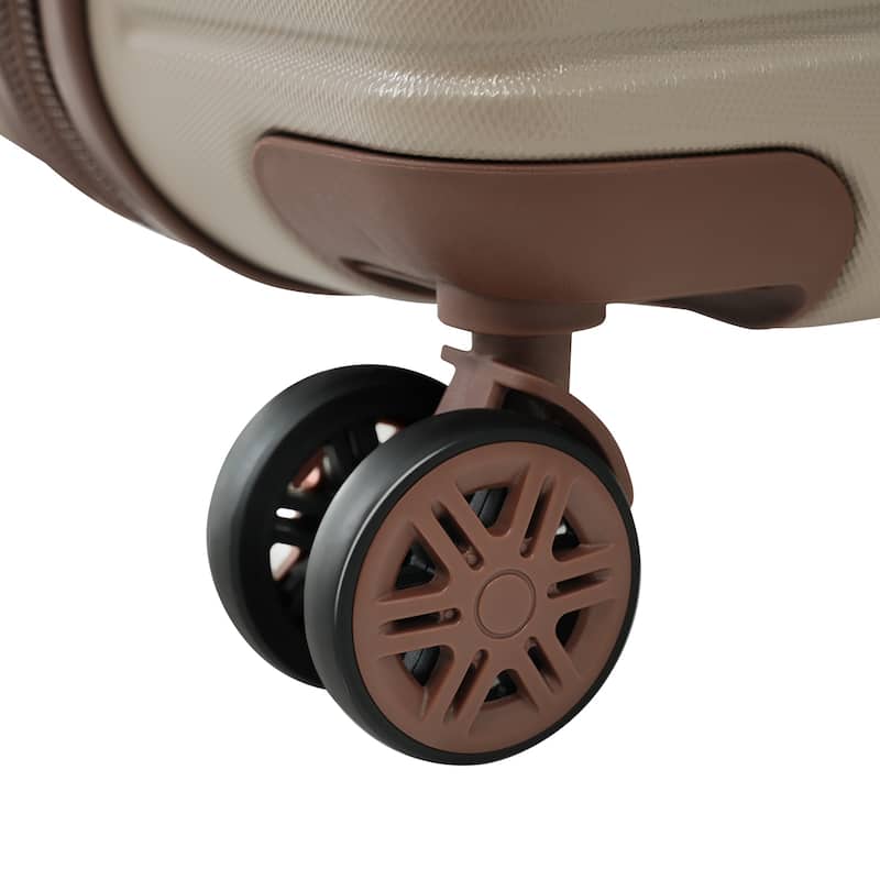 4 Piece Hard Shell Carry on Lightweight Expandable Travel Luggage with 4 Packing Cubes, TSA Lock and Spinner Wheels