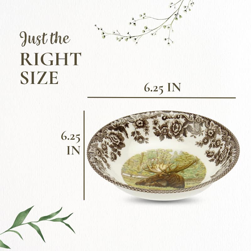 Spode Woodland Cereal Bowl Assorted Animals - 6.25 Inch