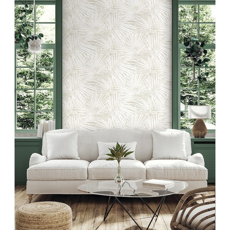 Stacy Garcia Home Fossil Palm Peel and Stick Wallpaper