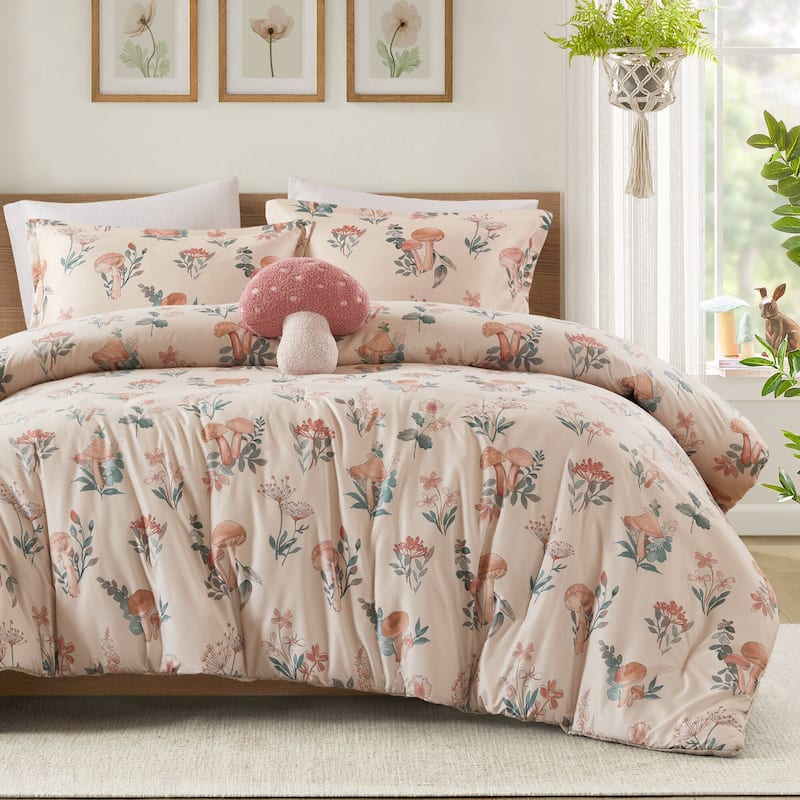 Intelligent Design Brynn Mushroom Garden Comforter Set