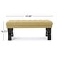 preview thumbnail 54 of 63, Scarlette Tufted Fabric Ottoman Bench by Christopher Knight Home - 41.00" L x 17.25" W x 16.75" H