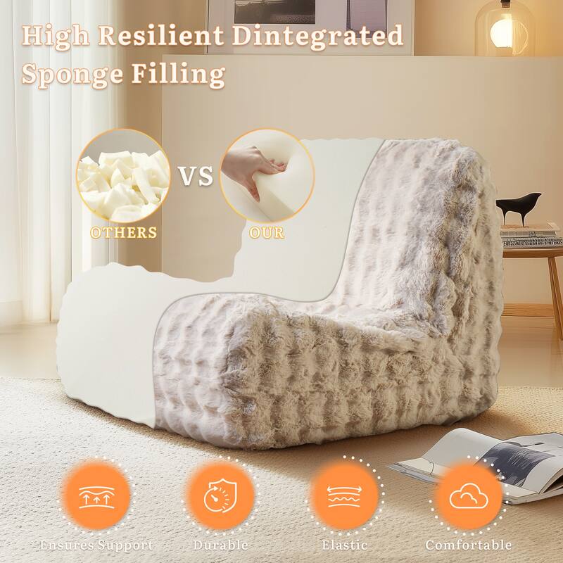 XIZZI Bean Bag Chair for Living Room Soft Plush Lounge Seating