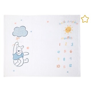 Disney Winnie the Pooh Milestone Baby Blanket