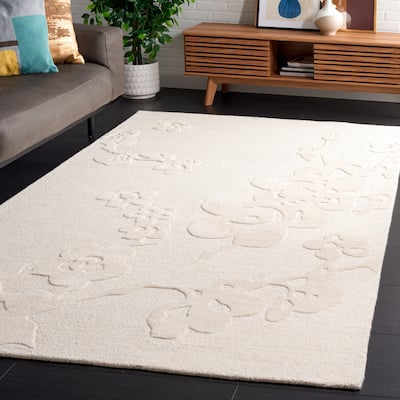 SAFAVIEH Handmade Ebony Gladys Modern Wool Rug