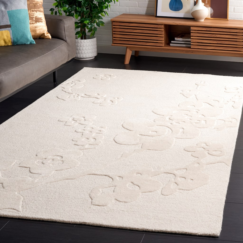 SAFAVIEH Handmade Ebony Gladys Modern Wool Rug