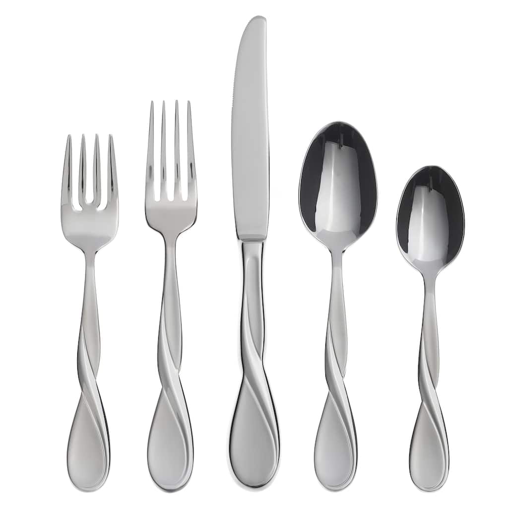 Oneida Satin Aquarius 5 Piece Fine Flatware Place Setting