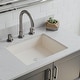 preview thumbnail 2 of 4, Lexicon Platinum V330 Quartz Composite Rectangle Vanity Sink - Galaxy Beige
