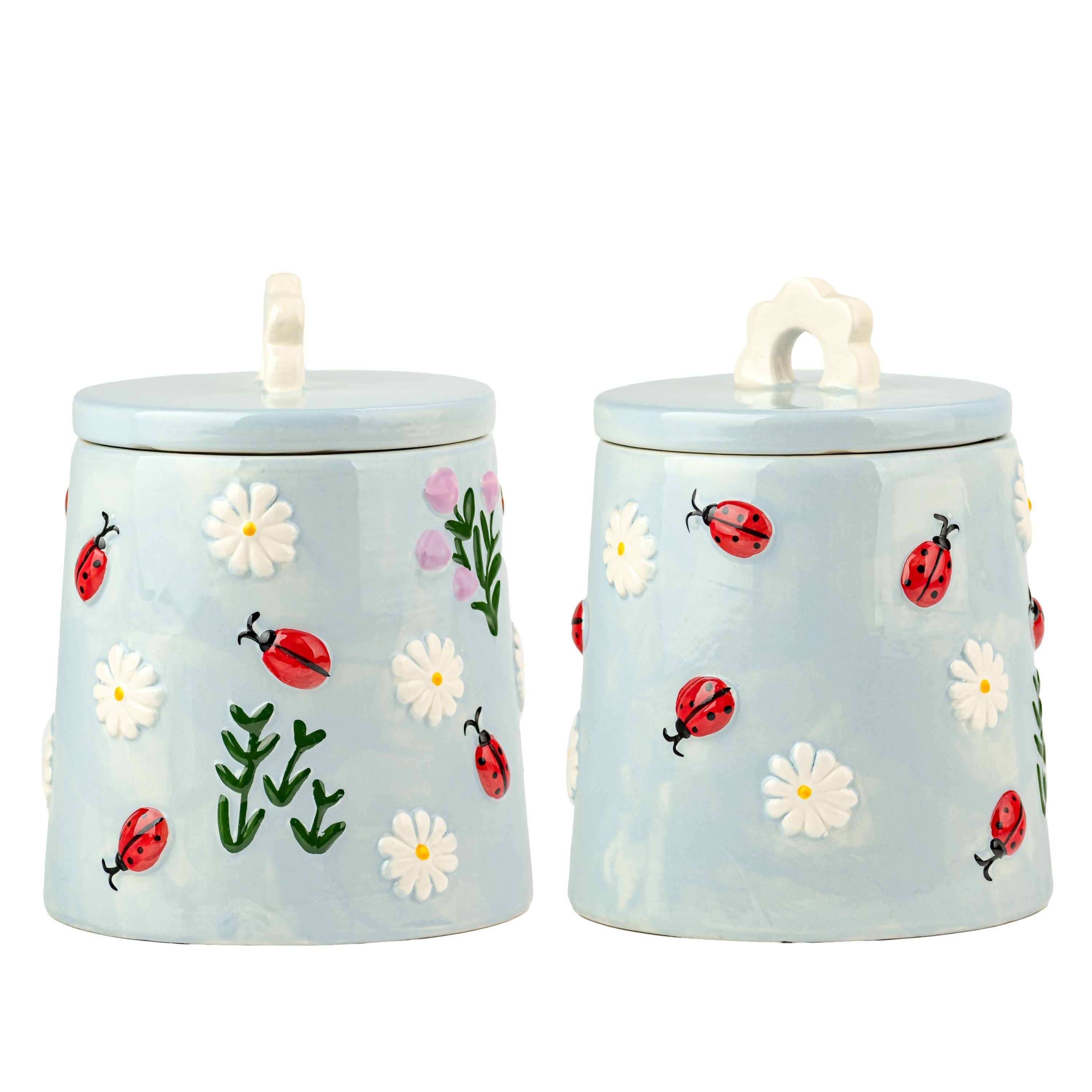 10 Strawberry Street Summer Fun Canisters, Set of 2