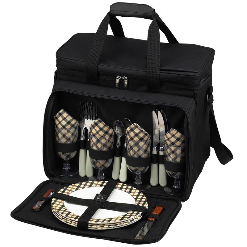 Picnic at Ascot Insulated Equipped 4-Person Picnic Set