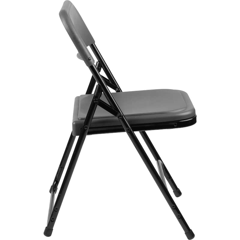 (4 Pack) NPS 800 Series Premium Lightweight Plastic Folding Chair, Charcoal Slate