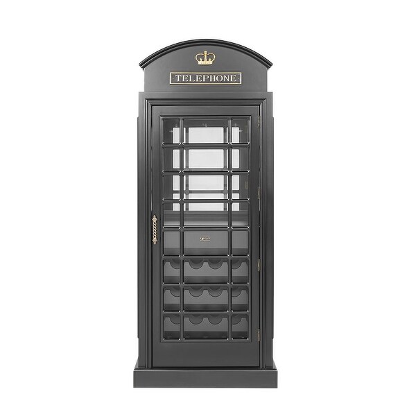 Black telephone box drinks cabinet discount