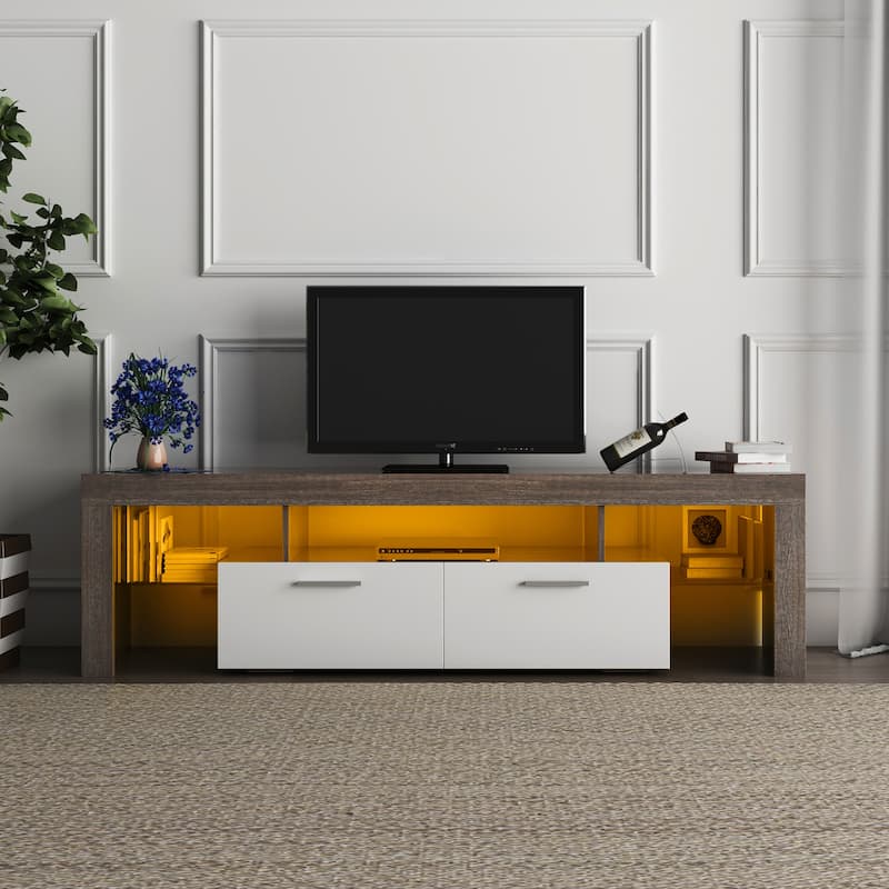 Simple Modern TV Cabinet /TV Console with 16 RGB LED Backlight