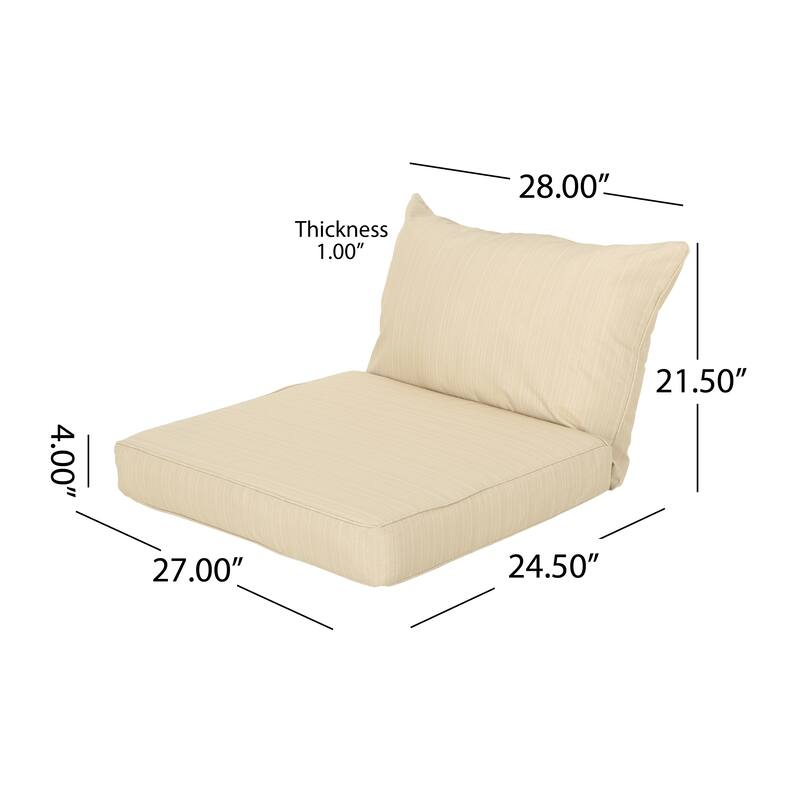 Bernadette Club Chair Cushions (Set of 2) by Christopher Knight Home