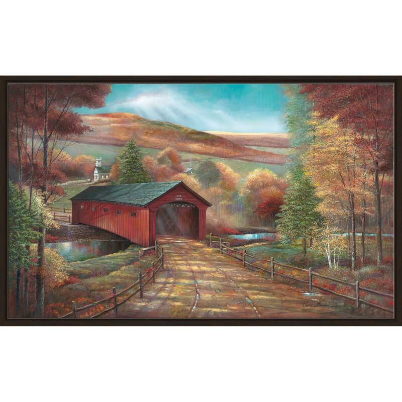 "West Arlington Bridge" by Ruane Manning Print on Floating Canvas