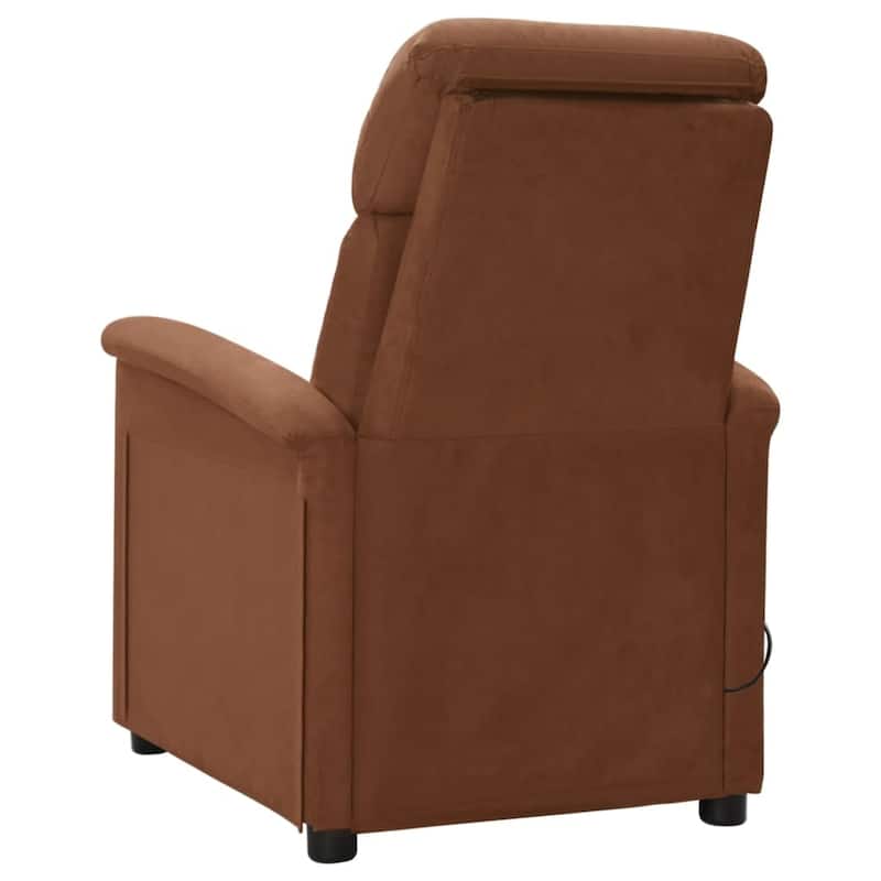 vidaXL Massage Chair Massage Recliner Chair for Elderly Faux Suede Leather - 56.3" x 27.8" x 29.9"