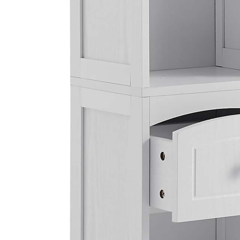 Freestanding Tall Bathroom Storage Cabinet with Anti-Tipping Device