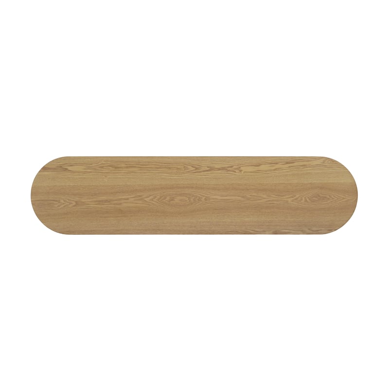 59 Inch Entryway Console Table with Elegant Wood Grain