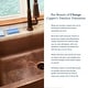 preview thumbnail 13 of 11, Lange Copper 32" Single Bowl Farmhouse Apron Front Undermount Kitchen Sink