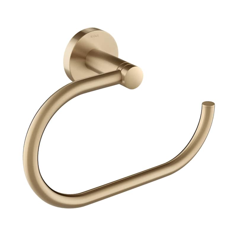 Kraus Elie 7-15/16" Wall Mounted Towel Ring - Brushed Gold