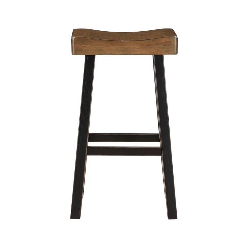 Transitional Design Bar Stools Set Of 2Pcs